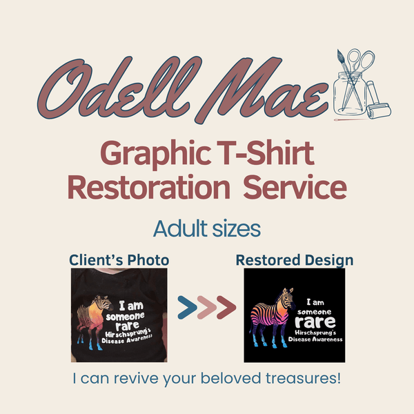 Odell Mae Graphic T-Shirt Restoration Service
