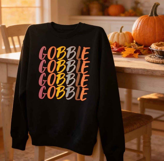Gobble Thanksgiving Sweatshirt