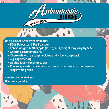 Watermelon One Piece Modest Swimsuit Teen Preteen Swimming Suit Ladies Bathing Suit Festival Rave UPF 50+ Sun Protection 4WayStretch XS–3XL Aphantastic Designs