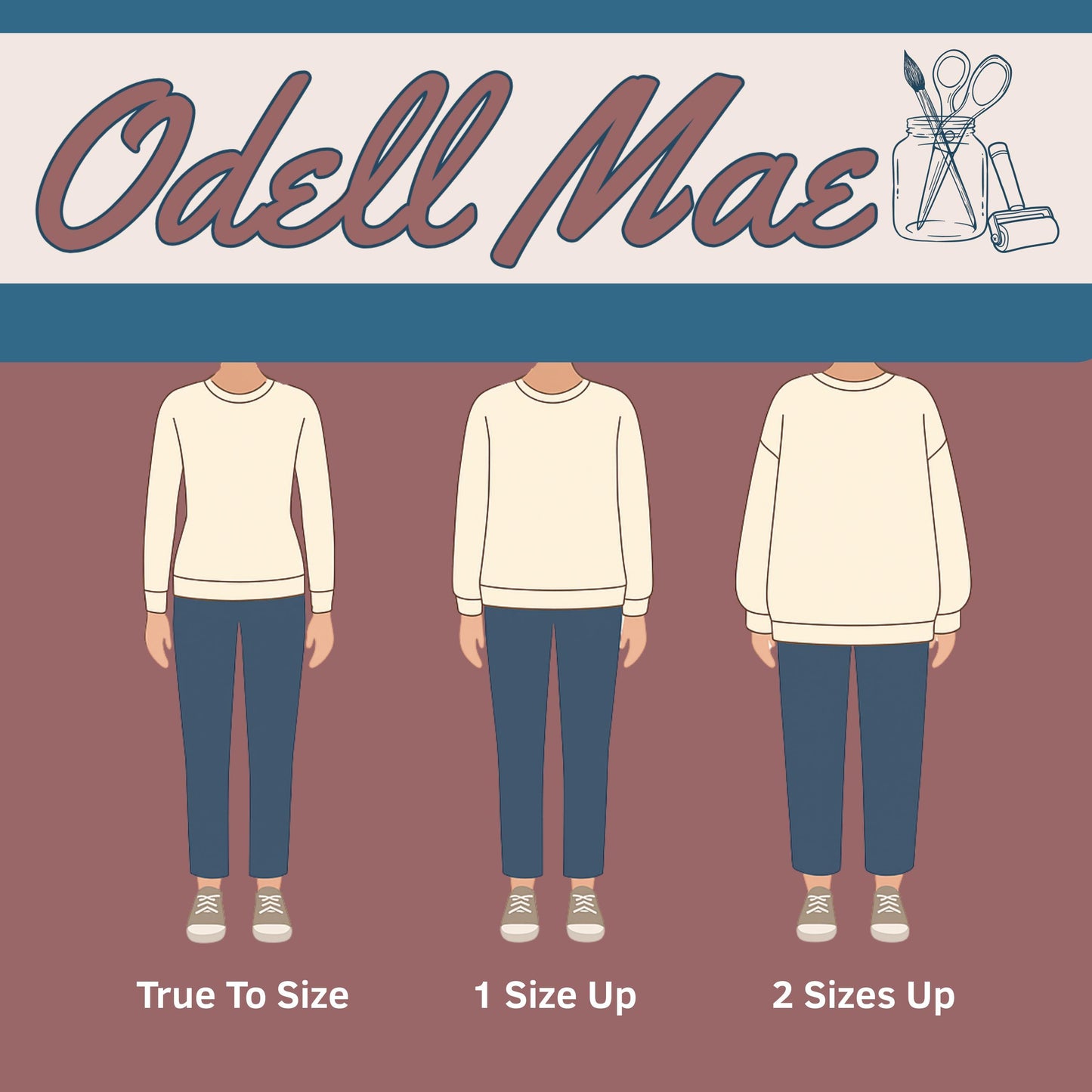 Custom Printed Sweatshirt Cozy Personalized Matching Your Text Gift | Adult Sƒ??3XL