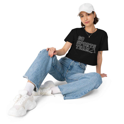 Go Sports Team baby tee crop top