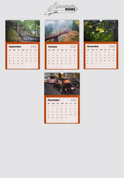 2026 Journey In Japan Photo Art Calendar Japanese Zen Hanging Wall Calendar - Aphantastic Designs