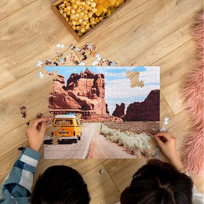 Custom Family Photo Puzzle Your Image Or Text With Gift Box