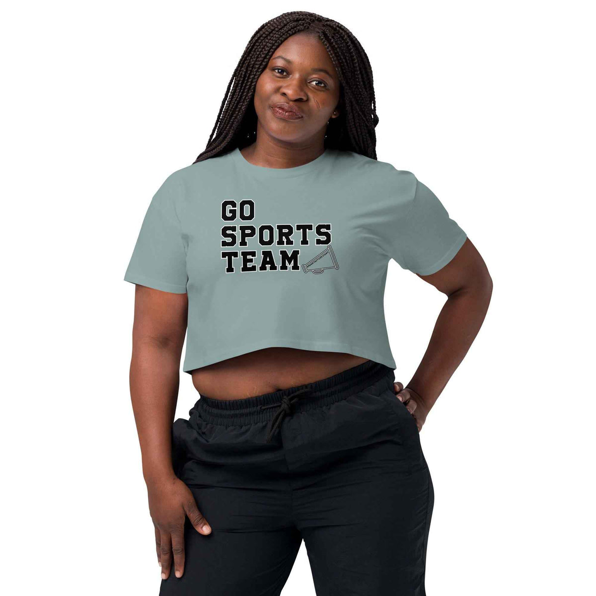 Go Sports Team baby tee crop top