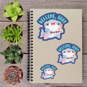 Customizable Welcome Baby Hammerhead Vinyl Sticker