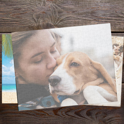 Custom Family Photo Puzzle Your Image Or Text With Gift Box