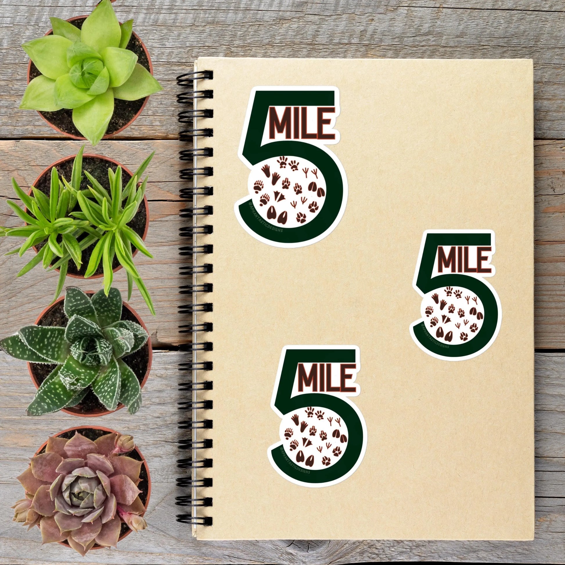 2-6 Inch Vinyl Five Mile Spokane Sticker Washington PNW Good Neighbor Decal | 1–250 Count Aphantastic Designs