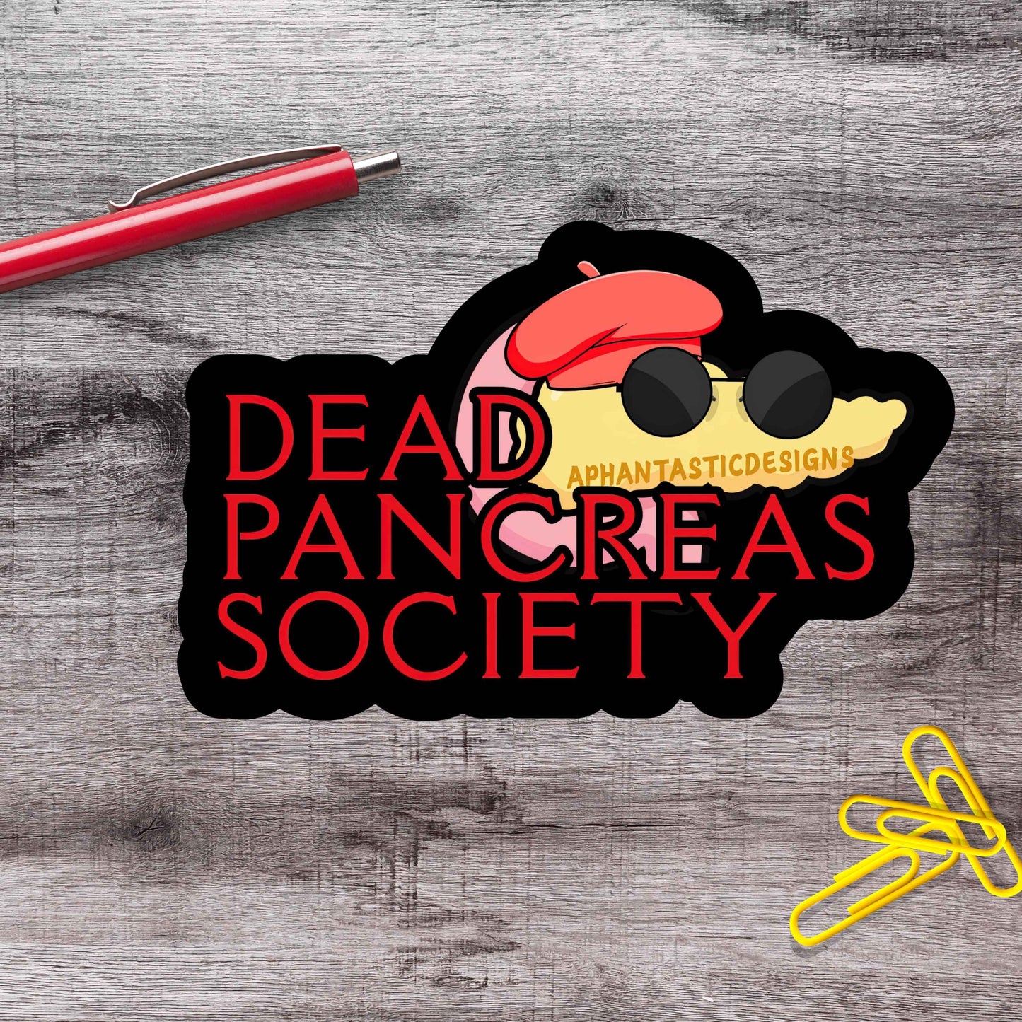 Dead Pancreas Society Diabetes Vinyl Sticker