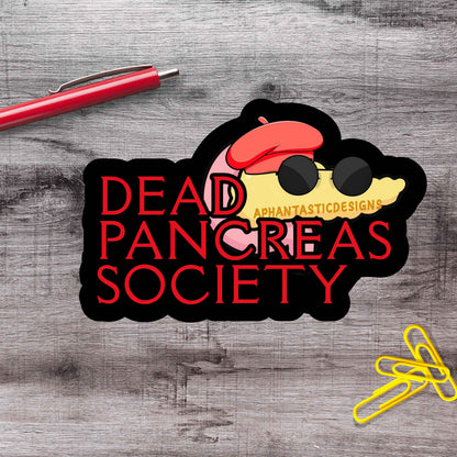 Dead Pancreas Society Diabetes Vinyl Sticker