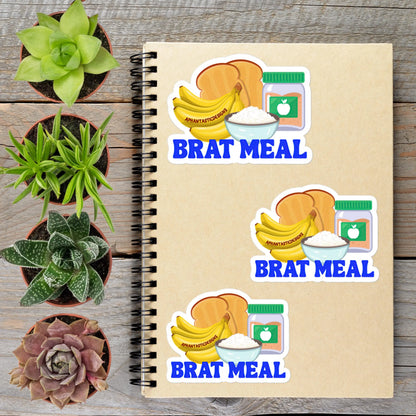 2-6 Inch BRAT Diet Chronic Illness Disability Vinyl Sticker Aphantastic Designs
