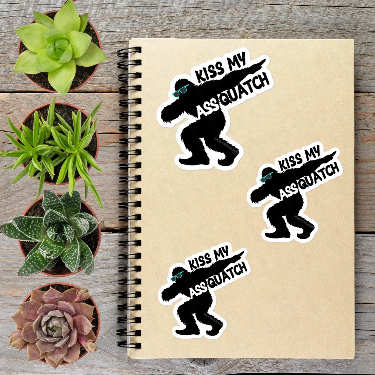 2-6 Inch NSFW Bigfoot Dabbing Sunglasses Sasquatch PNW Vinyl Sticker Aphantastic Designs