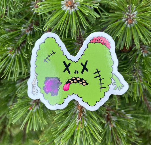 Zombie Thyroid Vinyl Sticker