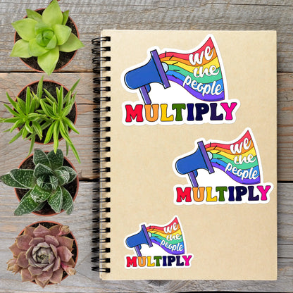 2-6 Inch We The People Multiple LGBTQ Pride Vinyl Sticker Aphantastic Designs
