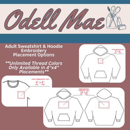 Custom Embroidered Hoodie ƒ?? Personalized Gift, Matching Couple Pullover