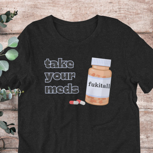 Funny Fuk It T-Shirt Apathy Shirt Feral Goblin Goblincore TShirt Ironic Funny Meme Unhinged Graphic Shirt Gift For Him Her XS–5X Plus Aphantastic Designs