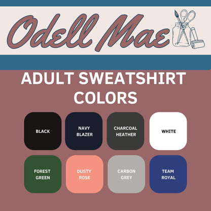 Custom Printed Sweatshirt Cozy Personalized Matching Your Text Gift | Adult Sƒ??3XL