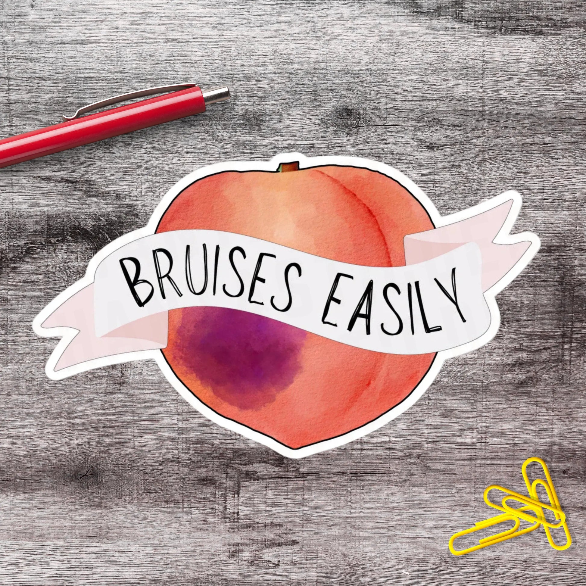 2-6 Inch Bruises Easily Ehlers Danlos Chronic Illness Disability Vinyl Sticker Aphantastic Designs