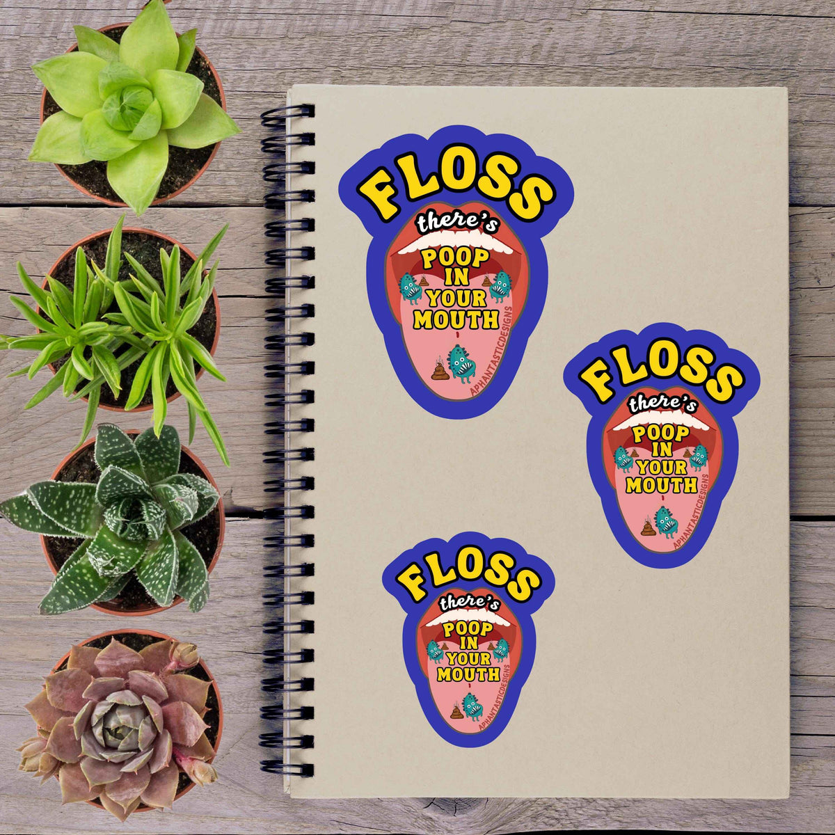 Floss Dentist Dental Hygienist Vinyl Sticker