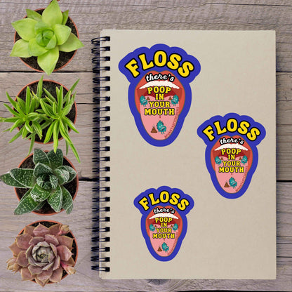 Floss Dentist Dental Hygienist Vinyl Sticker