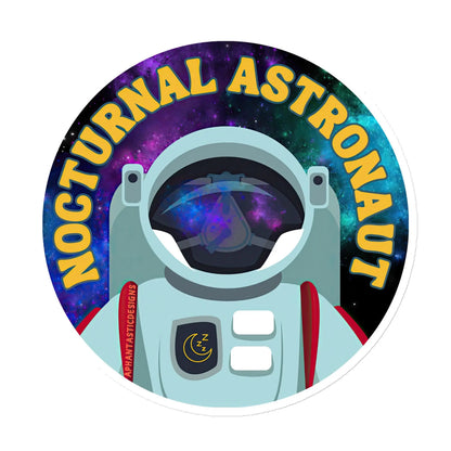 Funny CPAP Nocturnal Astronaut OSA Sleep Apnea Gift available in 3" | 4" | 6" Aphantastic Designs