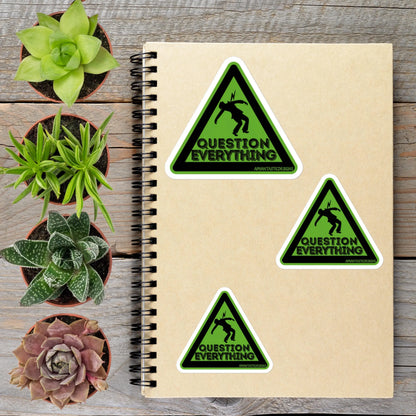 2-6 Inch Y2K Punk Rock Question Everything Political Protest Vinyl Sticker Aphantastic Designs