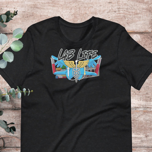 Phlebotomist T-Shirt Phlebotomy Blood Collection Sample Tube Shirt Nursing APRN RN Gift Lab Tech Life Tee | XS–5X Adult Plus Sizes Aphantastic Designs