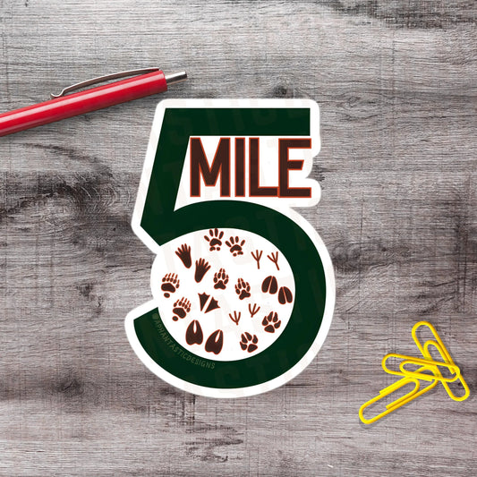 2-6 Inch Vinyl Five Mile Spokane Sticker Washington PNW Good Neighbor Decal | 1–250 Count Aphantastic Designs