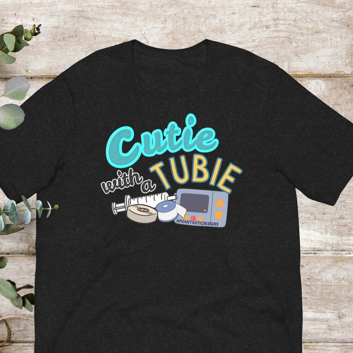 Cutie With A Tubie T-Shirt | Baby Toddler Adult Aphantastic Designs