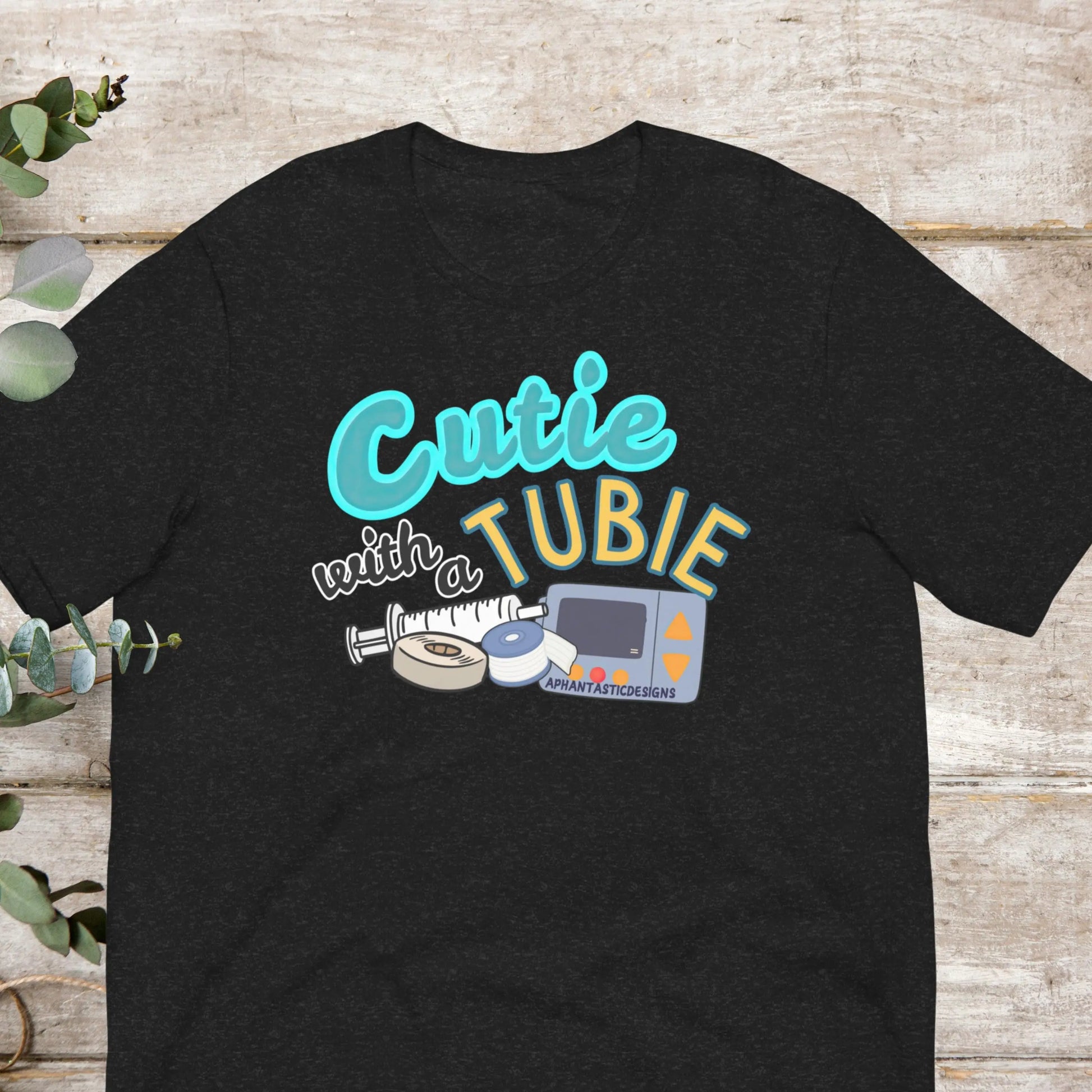 Cutie With A Tubie T-Shirt | Baby Toddler Adult Aphantastic Designs