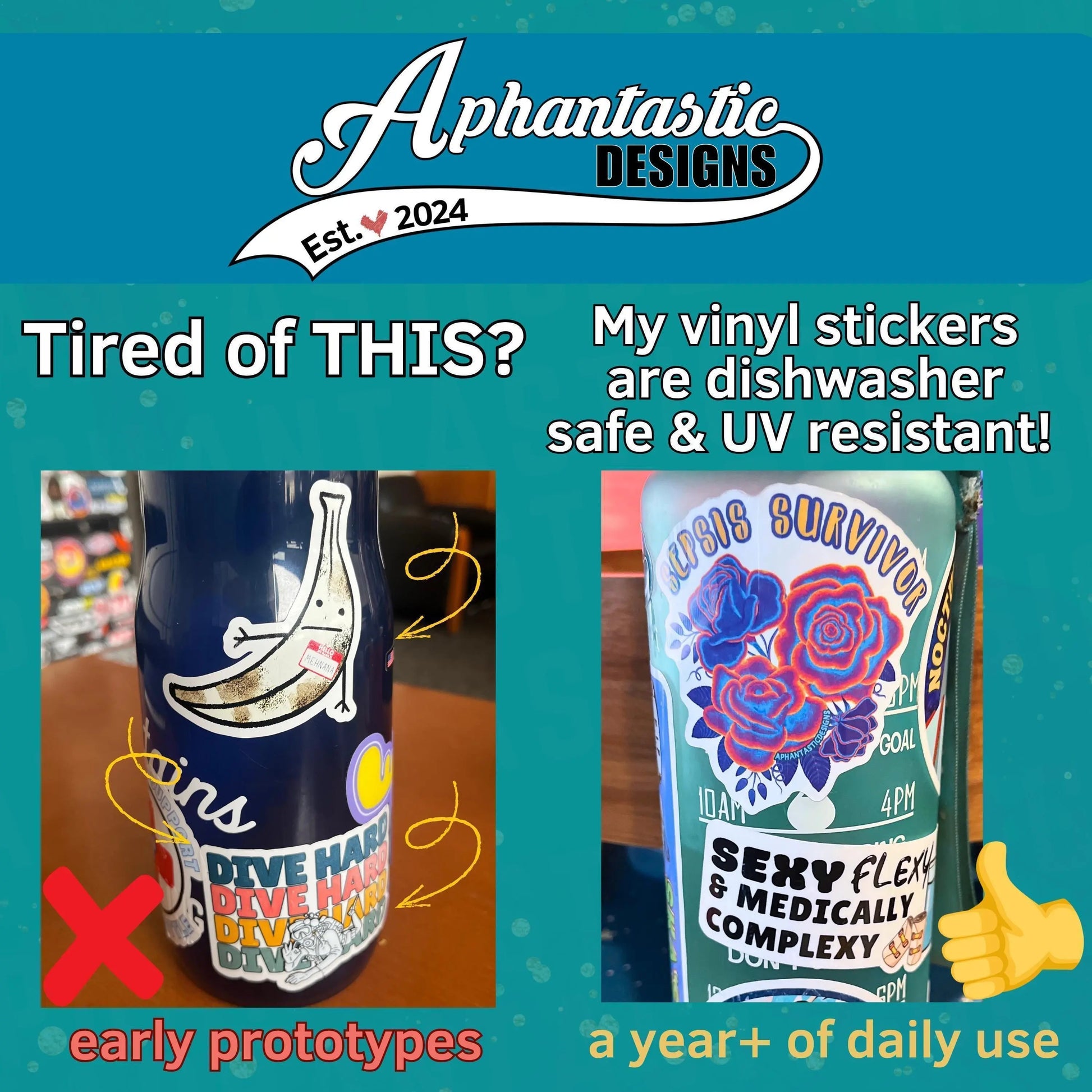 2-6 Inch It Wasn't A Phase Elder Emo Vinyl Sticker Aphantastic Designs