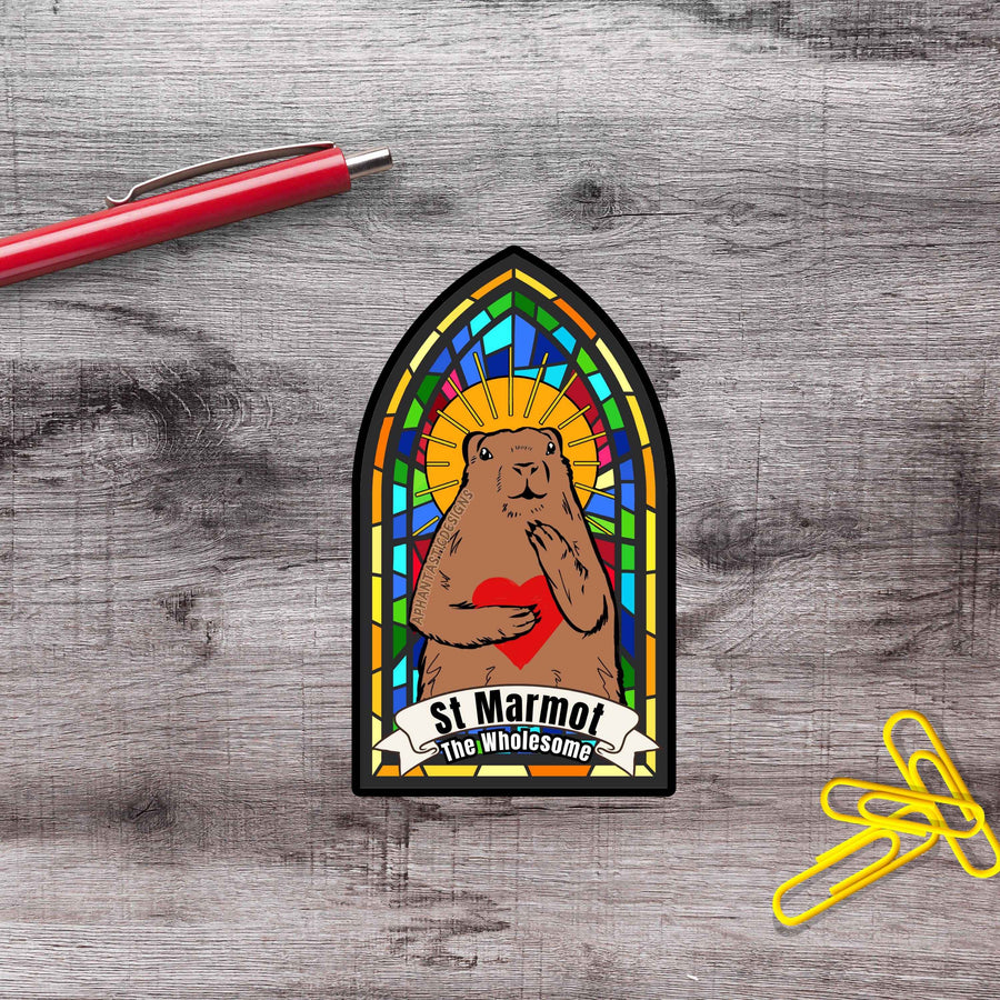 St Marmot The Wholesome Vinyl Sticker