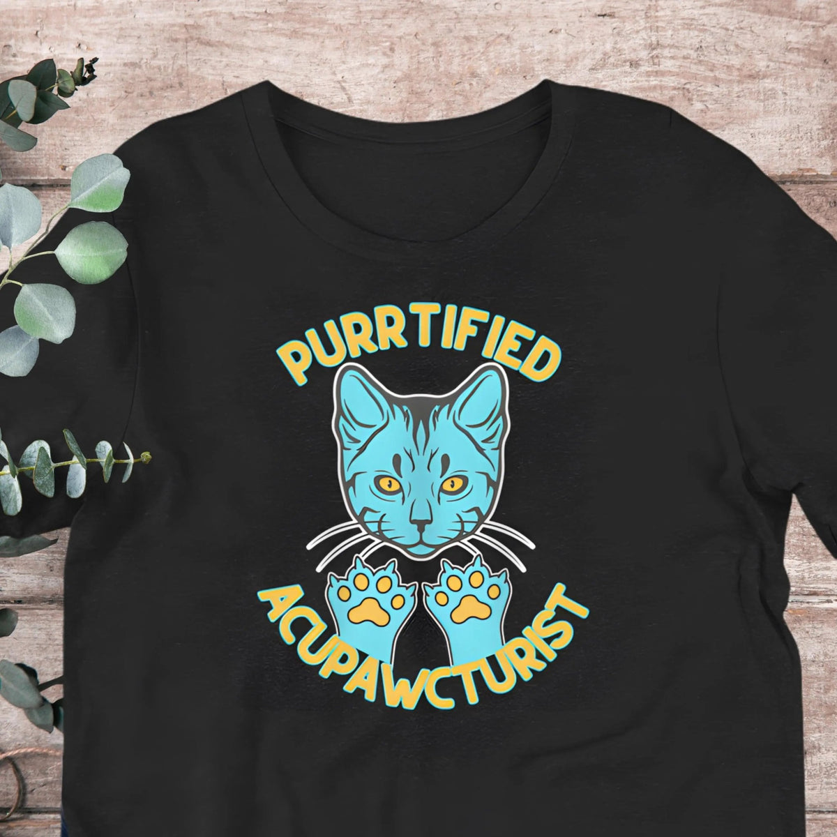 Acupuncture Cat T-Shirt - Aphantastic Designs