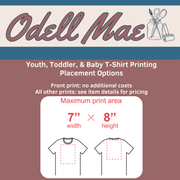 Add - On Back And Sleeve Printing | Adult Toddler Baby Shirts - Aphantastic Designs