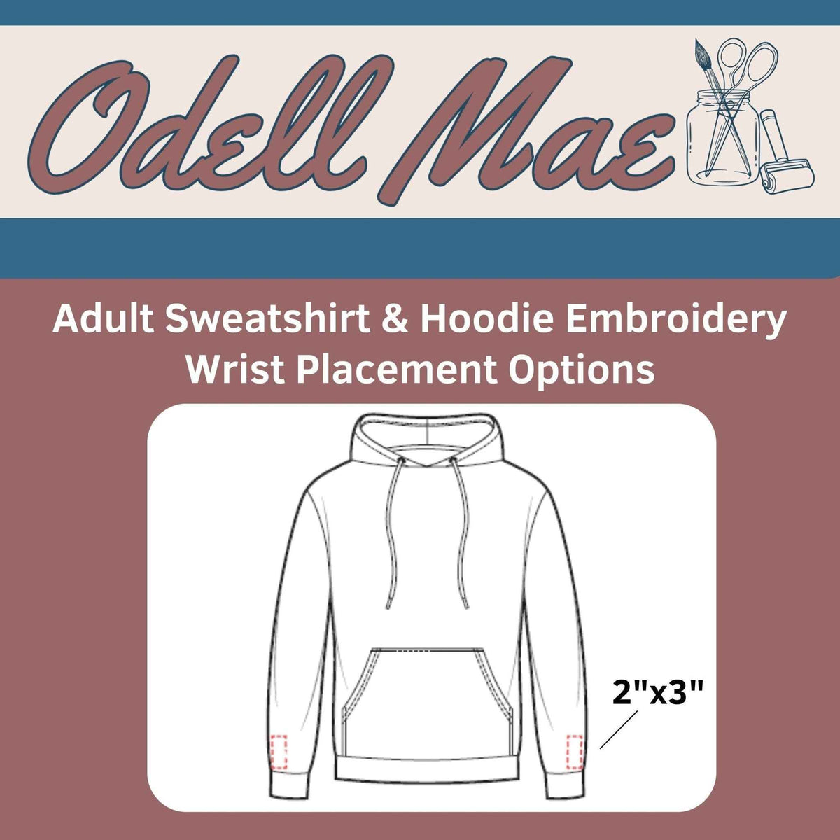 Adult Custom Embroidered Hoodie