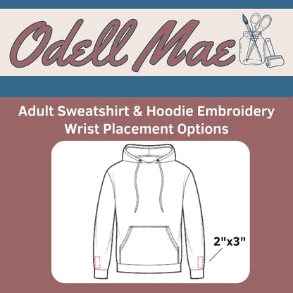 Adult Custom Embroidered Hoodie