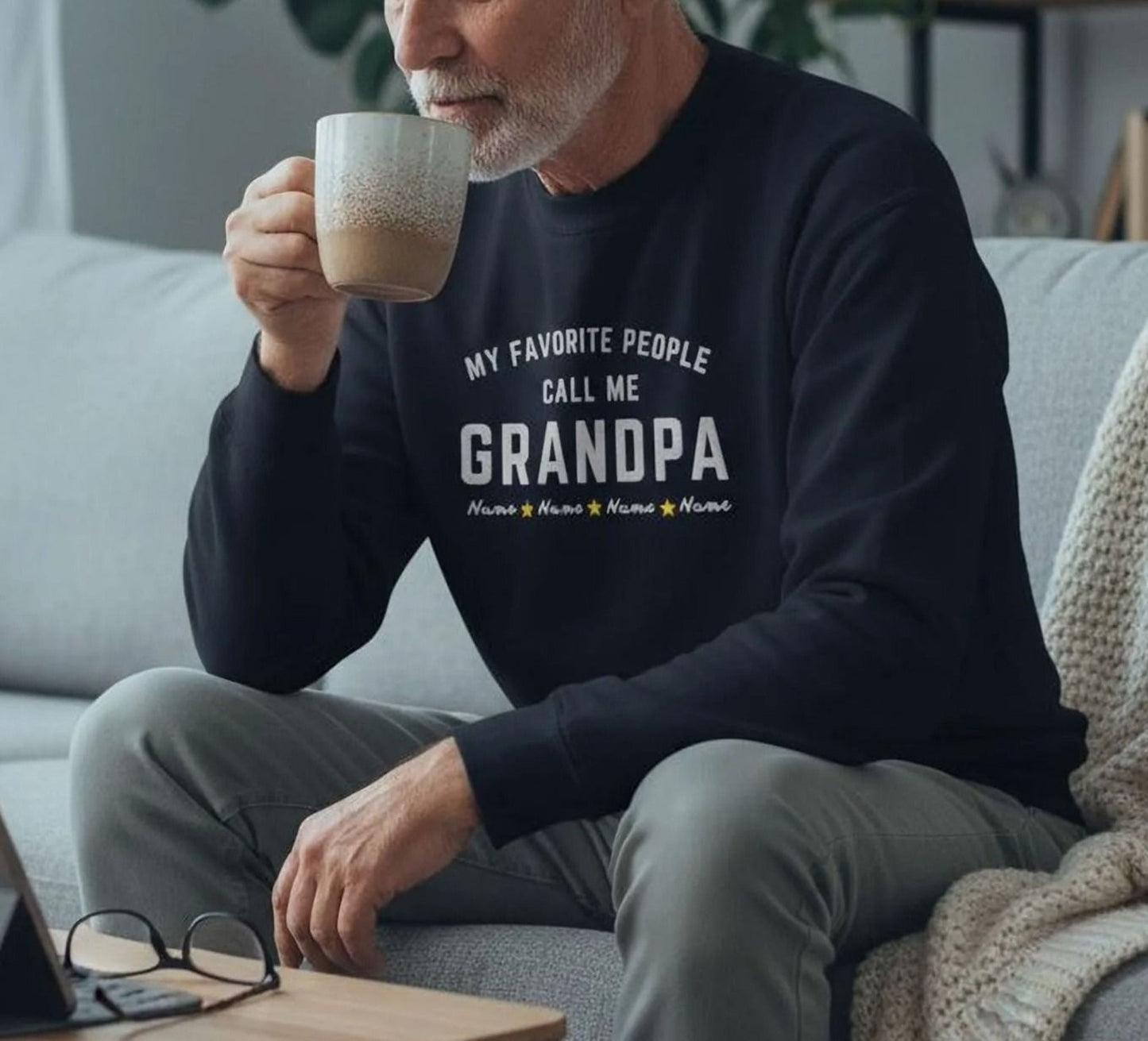 Adult Custom Embroidered My Favorite People Sweatshirt - Aphantastic Designs