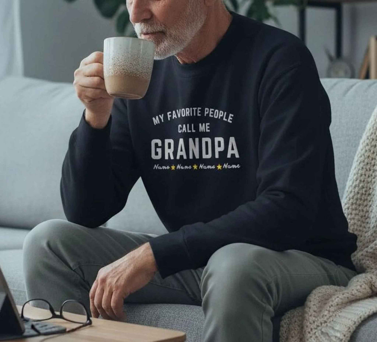 Adult Custom Embroidered My Favorite People Sweatshirt