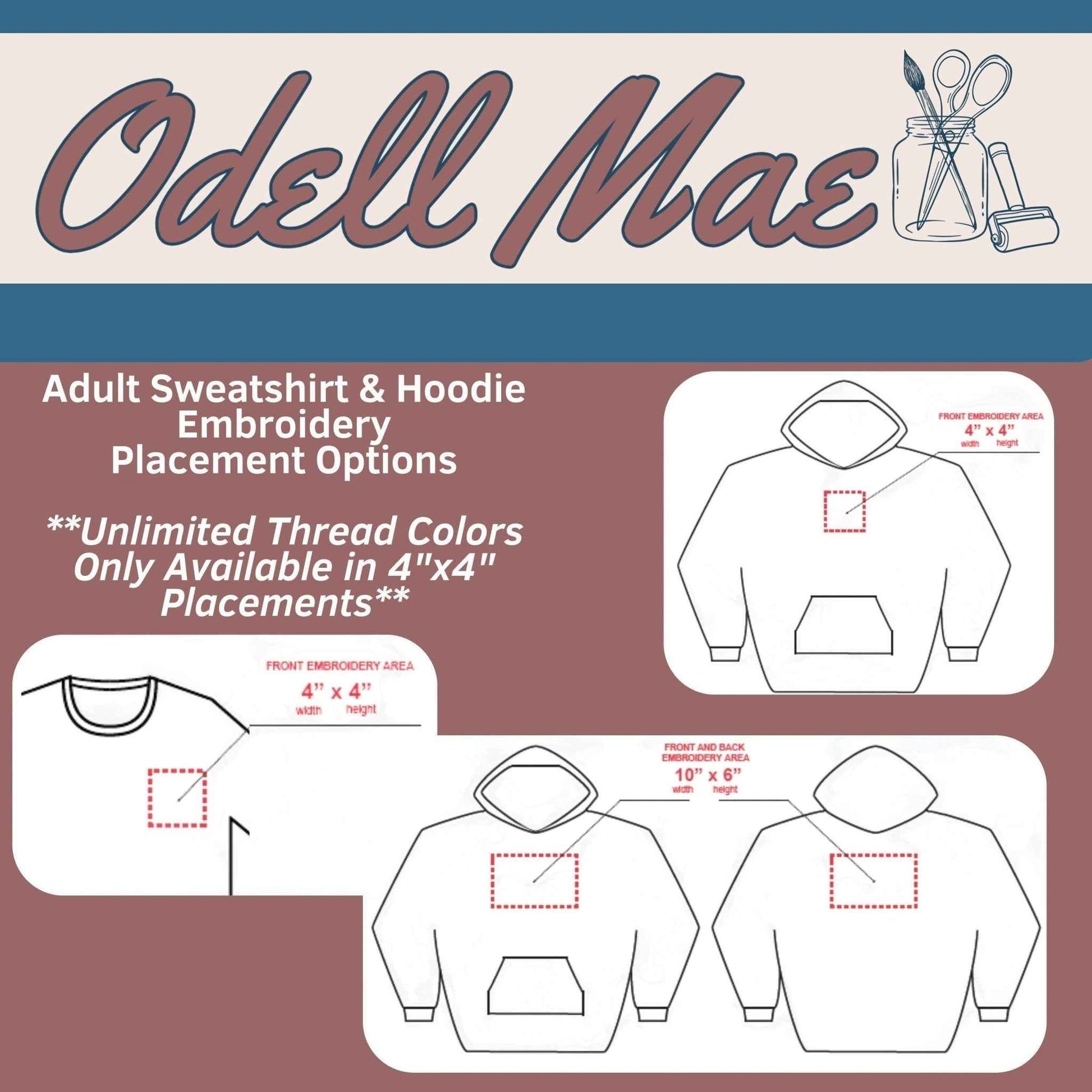 Adult Custom Embroidered Sweatshirt