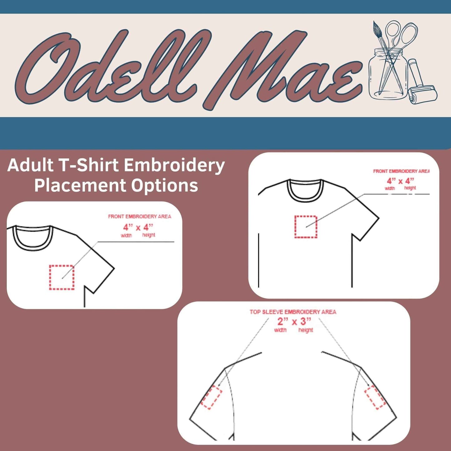 Adult Custom Embroidered T-Shirt
