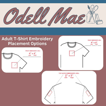 Adult Custom Embroidered T-Shirt