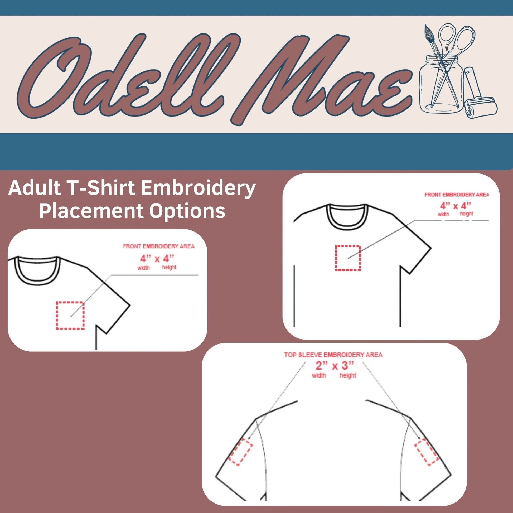 Adult Custom Embroidered T-Shirt - Aphantastic Designs