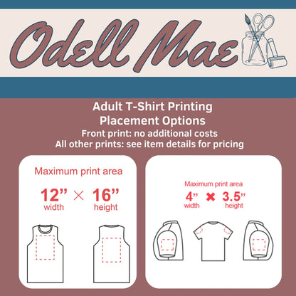 Adult Custom Printed T-Shirts - Aphantastic Designs