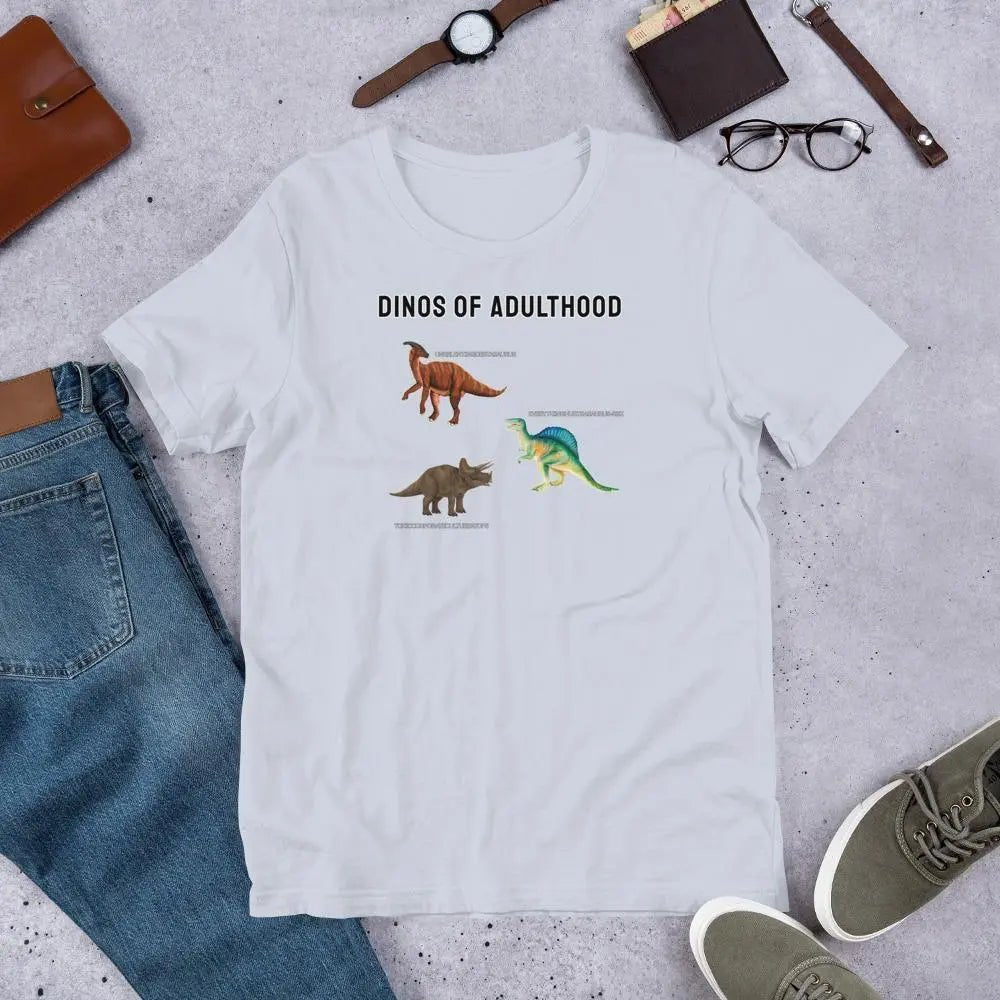 Adulting Dinosaur T-Shirt - Aphantastic Designs