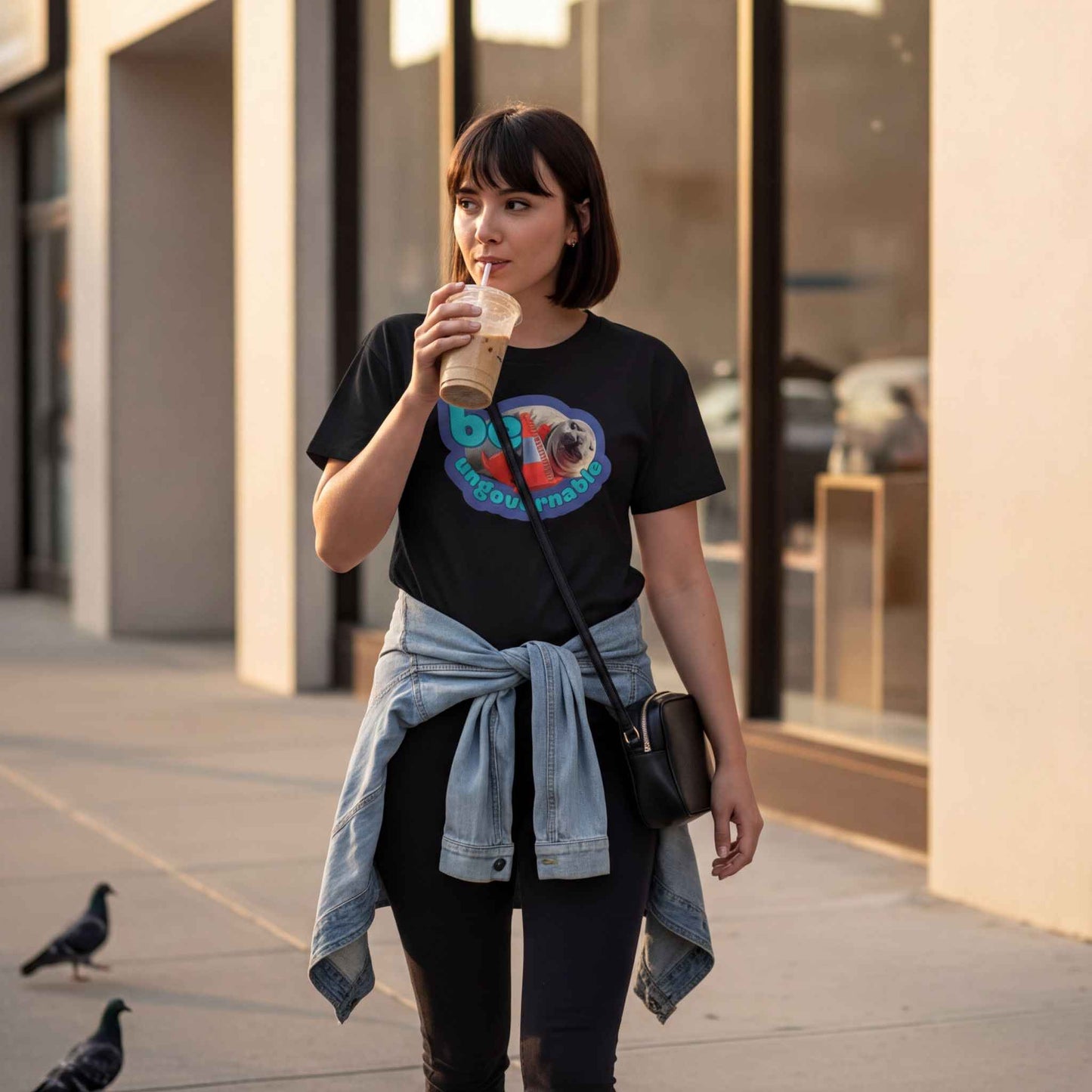 Be Ungovernable Neil The Seal Baby Tee Crop Top