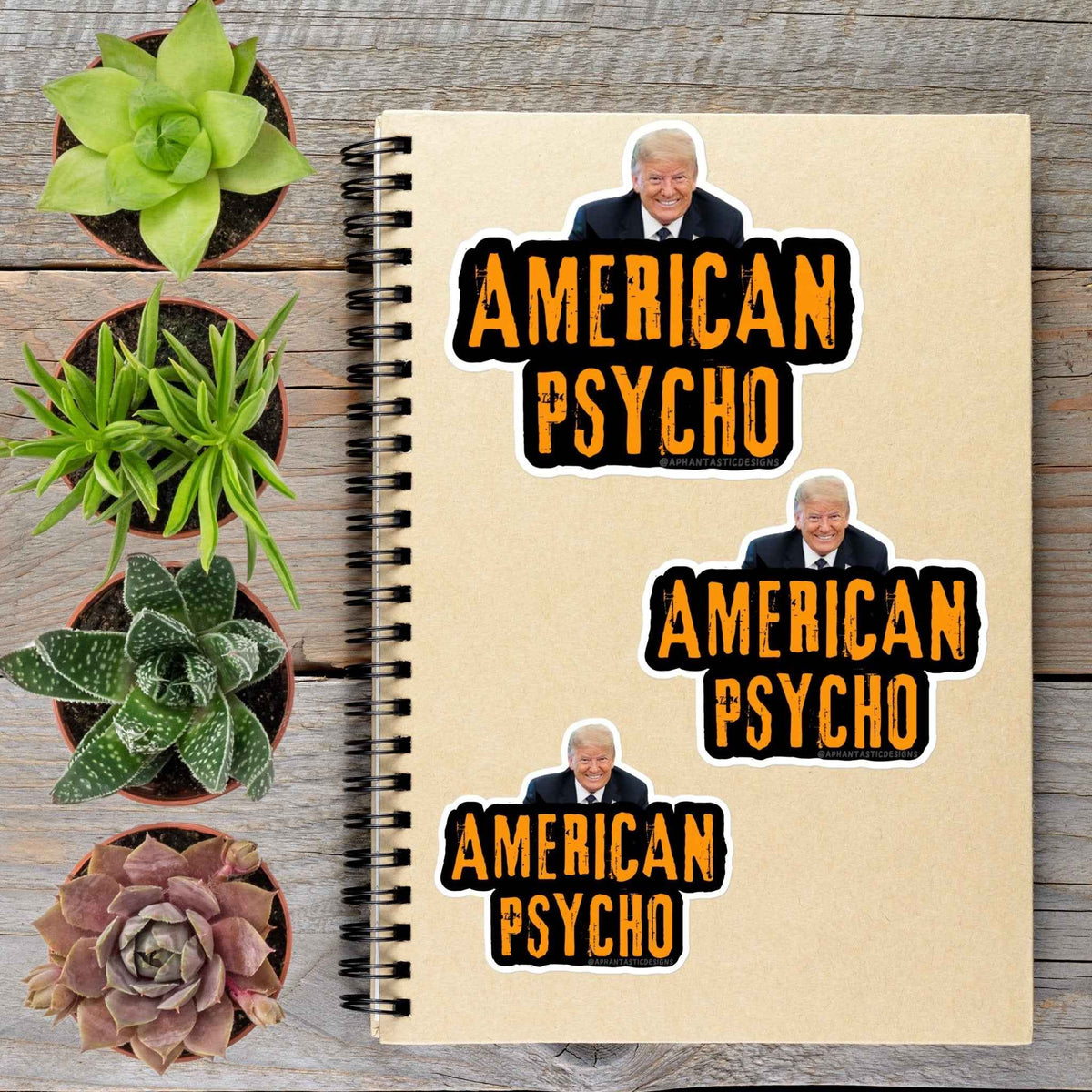 American Psycho Anti Trump Urinal Target Vinyl Sticker