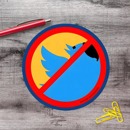 Anti Musk Trump No Billionaires Eat The Rich Political Protest Urinal Vinyl Sticker | LIMITED RUN - Aphantastic Designs