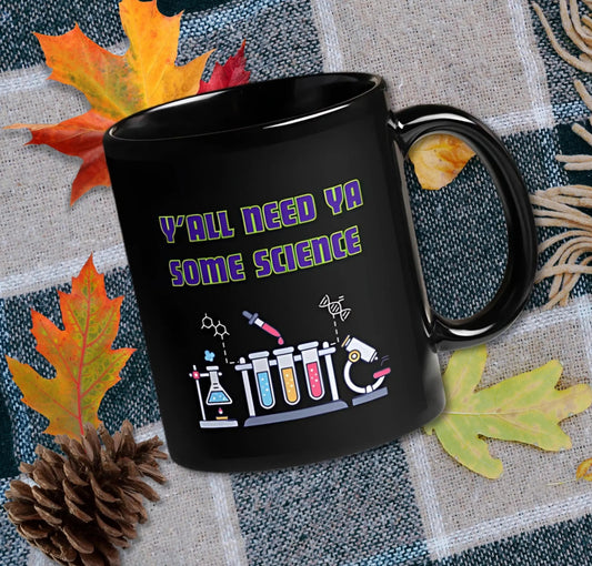 11 oz 15 oz | Funny STEM Ceramic Coffee Mug Science Chemistry Teacher Lablife Nurse Radiologist Tech Phlebotomist Gift | Left Handed Mug Aphantastic Designs