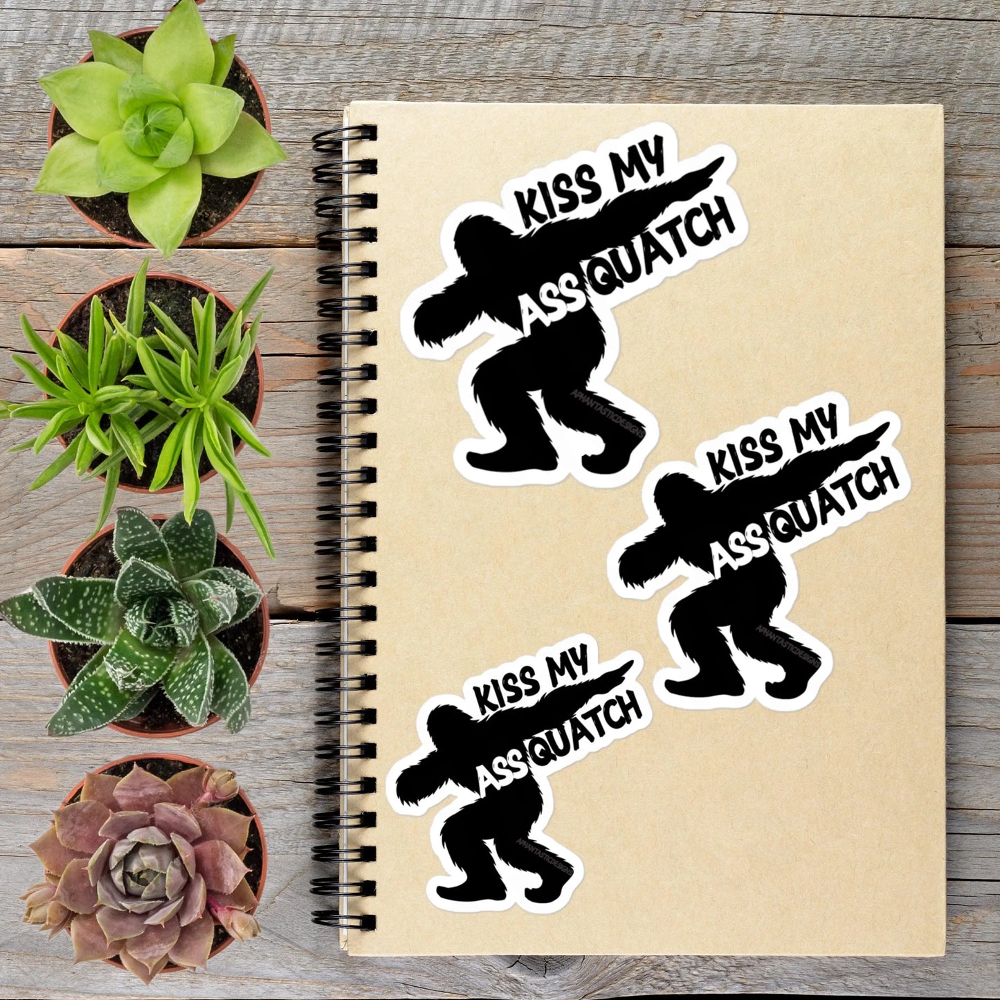 2-6 Inch NSFW Bigfoot Dabbing Sasquatch PNW Vinyl Sticker Aphantastic Designs