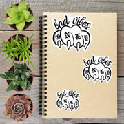 Bad Vibes Only Cat Claws Vinyl Sticker - Aphantastic Designs