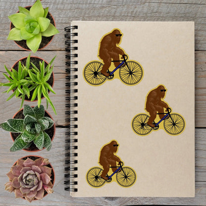 Bigfoot Bicycle Vinyl Sticker - Aphantastic Designs
